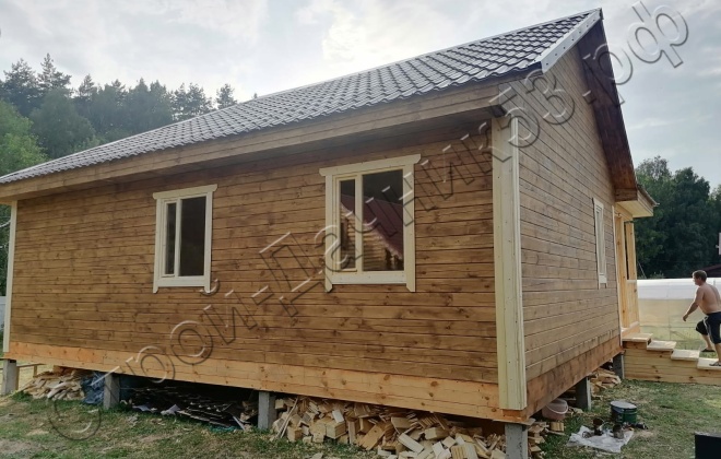 5 Брусовой дом ОД-12, 9х9м, 81М², Калужская область, Жуковский район, деревня Корсаково (13)